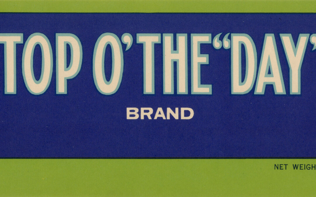 Top O’ the Day